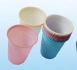 Tasses en plastique jetables colorées de 5 onces, tasses en plastique dentaires