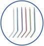 Astuces dentaires jetables chaudes de seringue de l'Air-eau de matériaux dentaires de vente avec le noyau coloré