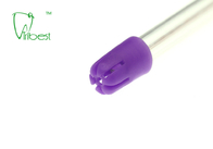 Astuce colorée de salive de PVC de corps clair jetable dentaire d'éjecteur