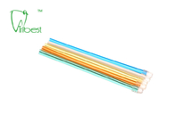 Éjecteur jetable de salive de corps de PVC d'astuce dentaire colorée claire d'aspiration